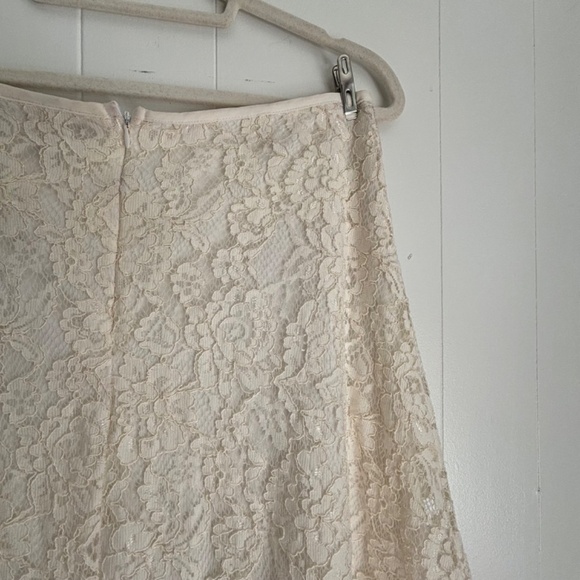Forever 21 lace overlay lined a-line skirt size L - Picture 11 of 17